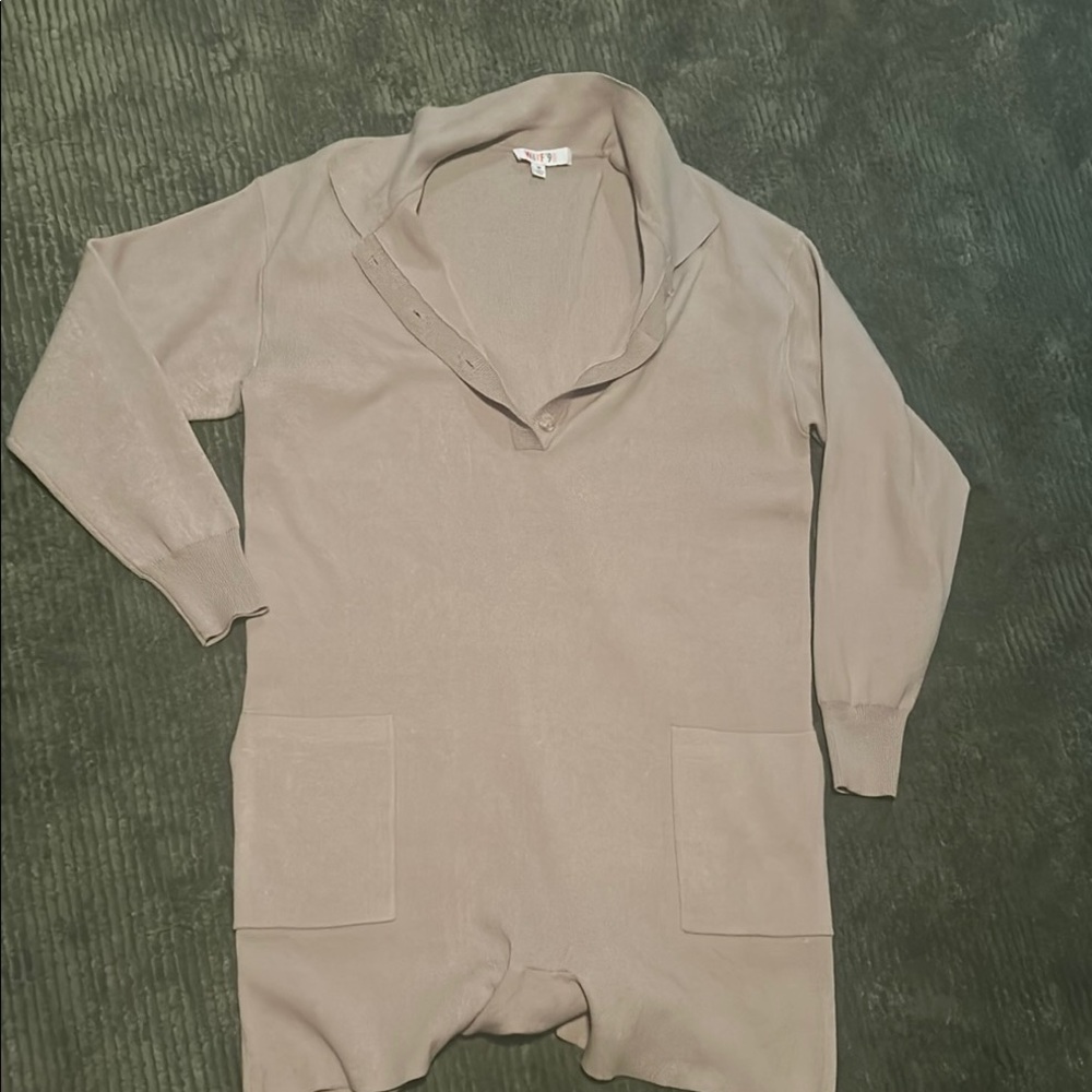 Wayf Taupe Jumpsuit